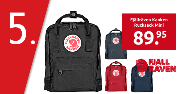 Fjällräven Kanken Rucksack Mini, schwarz