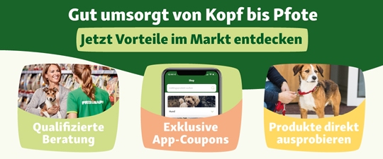 Gut umsorgt von Kopf bis Pfote - Jetzt Vorteile im Markt entdecken