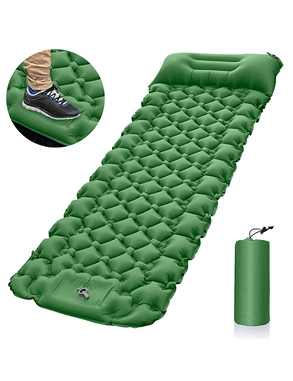 Luftmatratze mit integrierter Fusspumpe, L196xB68xH9 cm