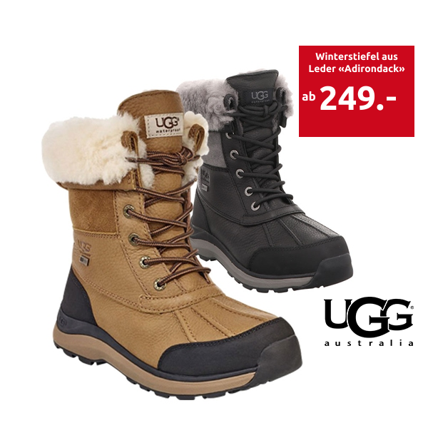 UGG Winterstiefel aus Leder «Adirondack», beige