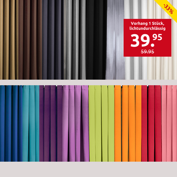 Vorhang 1 Stück, lichtundurchlässig, anthrazit