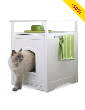 Katzen-WC-Schrank, neu: innen B 41 x H 47 x T 55 cm