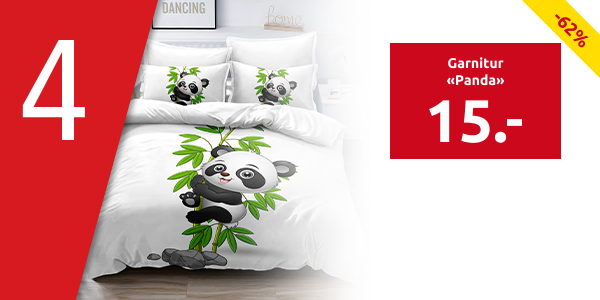 Garnitur «Panda» 160 x 210 cm + 65 x 100 cm