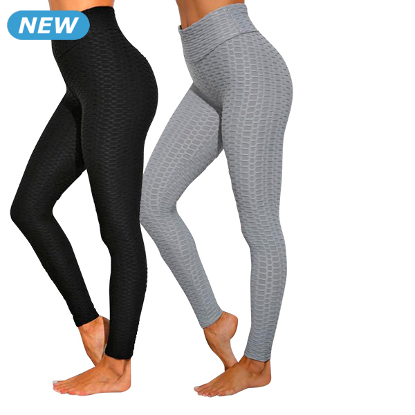 Leggings Anti-Cellulite, Push-up, Shaping, schwarz