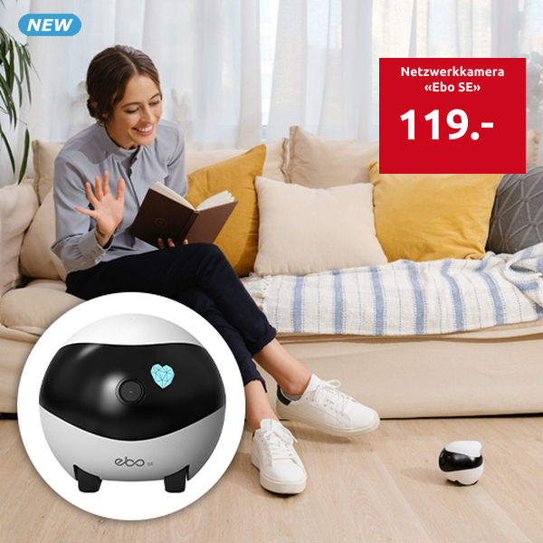 Netzwerkkamera «Ebo SE», mit Mikrofon und Lautsprecher