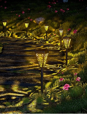 Solarlampe «Lanta», 6 Stück, mit Erdspiess