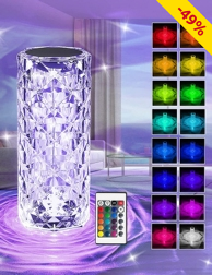 Lampe «Cristal», 16 Farben, H 19,5 cm