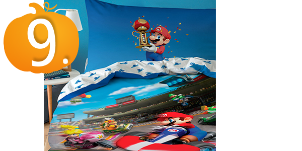 Garnitur «Mario Kart», Duvetanzug 160 x 210 cm + Pfulmenanzug 65 x 100 cm