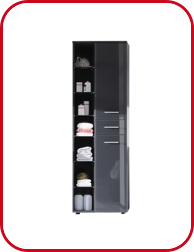 Badschrank «Silver», 2-türig, B 60 cm