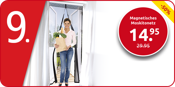 Easymaxx magnetisches Moskitonetz, 90 x 210 cm