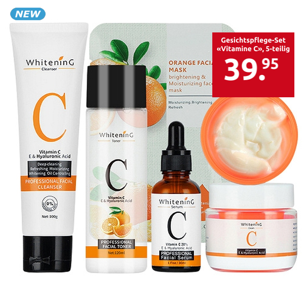 Gesichtspflege-Set «Vitamine C», 5-teilig