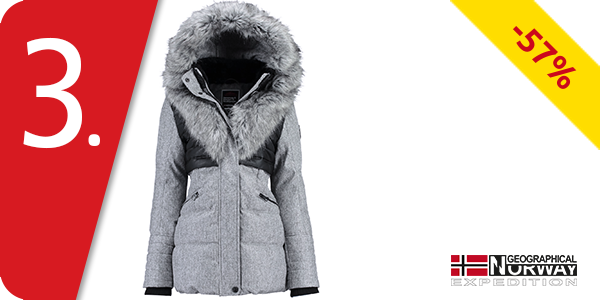 Geographical Norway Damenparka Bunky Lady, hellgrau