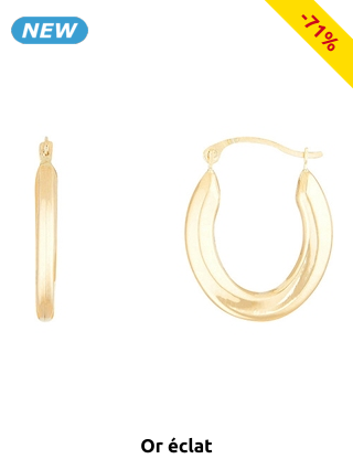 Or éclat Ohrstecker «Mala», Gelbgold, Ø 16 mm