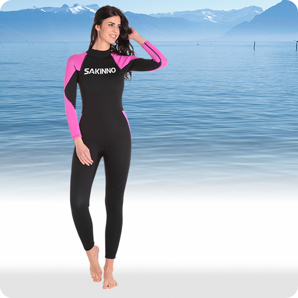 Paddelanzug für SIE, schwarz/rosa