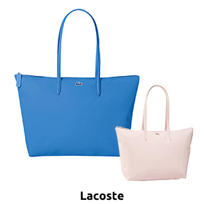 LACOSTE Handtasche mit Innenfach, hellblau