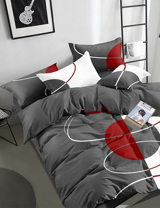 Duvetbezug «Tania» 160 x 210 cm + Pfulmenbezug 65 x 100 cm, rot
