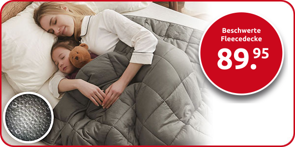 Beschwerte Fleecedecke