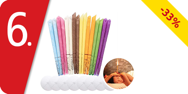 Ohrenkerzen, 32 Stück + 16  Aluminiumenden