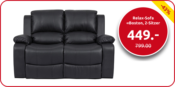 Relax-Sofa «Boston, 2-Sitzer