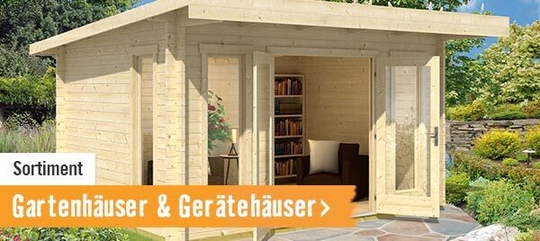 Gartenhäuser und Gerätehäuser im HORNBACH Onlineshop