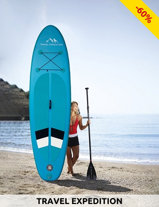 TRAVEL EXPEDITION Stand up Paddle «Series» aufblasbar, 275 x 76 x 10 cm