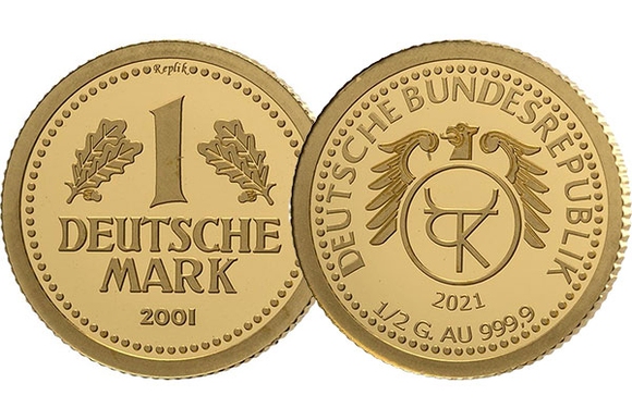 Münze - Abschied von der Deutschen Mark