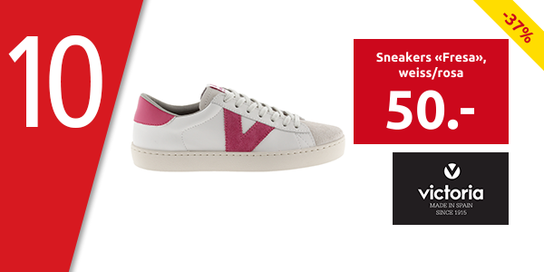 Victoria Sneakers «Fresa», weiss/rosa