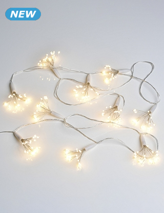 Blumengirlande LED, 2,8 m, 200 LEDs