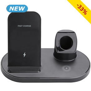 Kabellose Ladestation 3-in-1, für 3 Geräte gleichzeitig