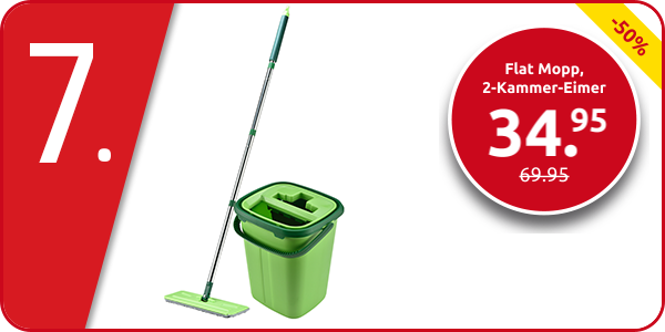 Flat Mopp, 2-Kammer-Eimer