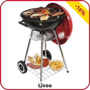 Livoo Grill Holzkohle-Grill, 41 cm