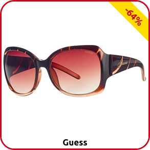 Sonnenbrille von Guess, braun mit Logodetails