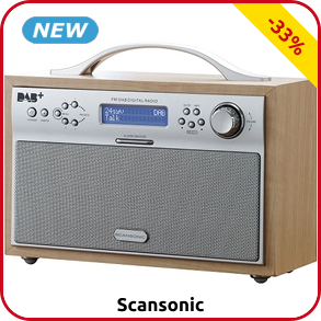 Scansonic Tragbares Radio «DA 88FF»