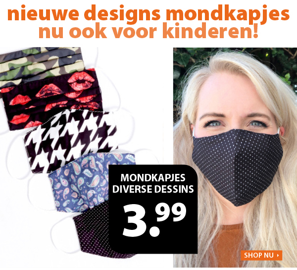 Mondkapjes voor 3,99