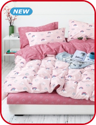 Garnitur «Rainbow», Duvetanzug 160 x 210 cm + Pfulmenanzug 65 x 100 cm