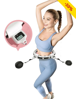 Magnetischer Hula-Hoop-Reifen für Taillenumfang Ø 60-115 cm