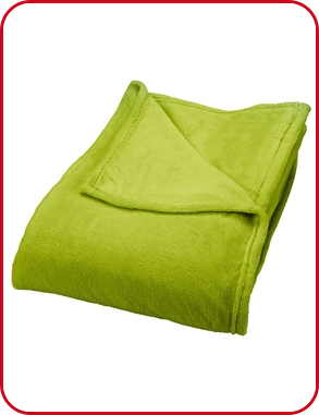 Fleecedecke «Coral», ultragross, 220 x 240 cm, anis