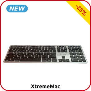 XtremeMac Tastatur Bluetooth, silberfarben