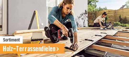 Holz-Terrassendielen im HORNBACH Onlineshop