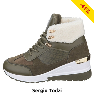 Sergio Todzi Damensneakers, knöchelhoch, khaki