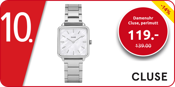 Damenuhr Cluse, perlmutt