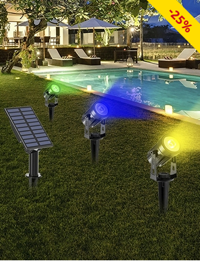 Solarprojektor «Alaska, 3 Stück, LED RGB