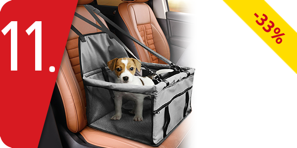 Auto-Sicherheitskorb Hund, grau