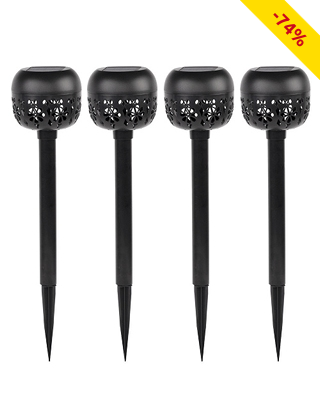 Solarlampe «Flower», 4 Stück