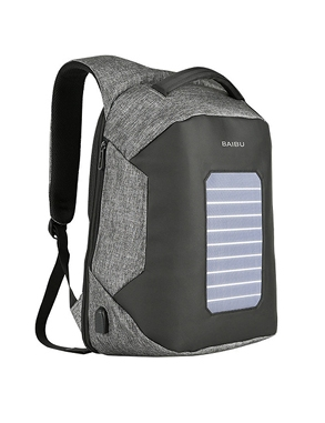 Solar-Rucksack, grau