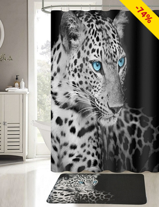 Badteppich «Leopard», 50 x 70 cm