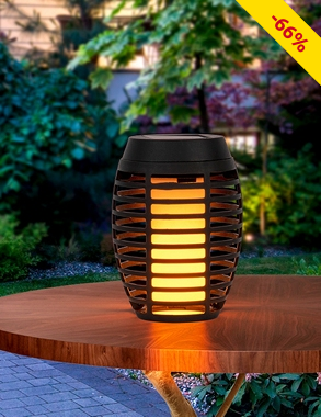 Solarlampen «Flambo», 4 Stück, mit abnehmbarem Erdspiess