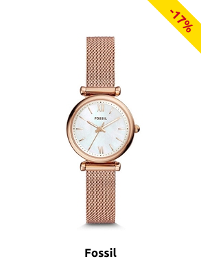 FOSSIL Damenuhr, roségolfarben