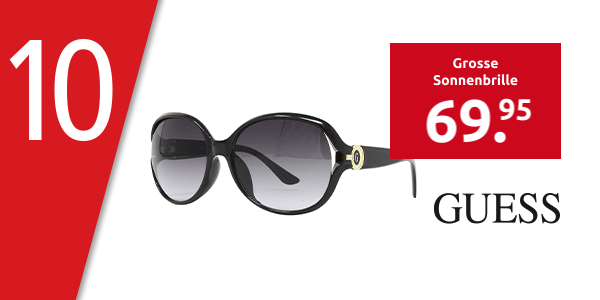 GUESS Grosse Sonnenbrille, schwarz