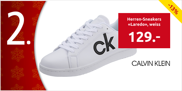 Calvin Klein Herren-Sneakers «Laredo», weiss